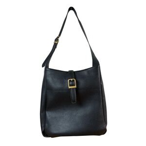Missnine Tote Shoulder Bag Womens Medium Black Pebbled Adjustable Strap Versatil